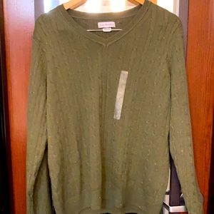 Forest green cardigan sweater
